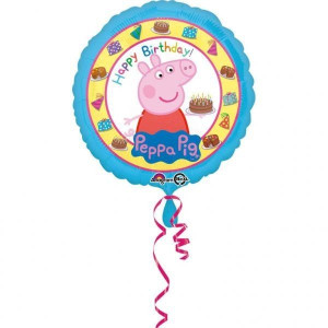 Balon Foliowy okrągły Świnka Peppa, 43 cm
