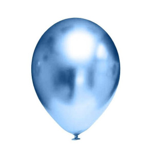 Balony lateksowe Chrome Niebieskie, 12,5 cm, 50 szt.