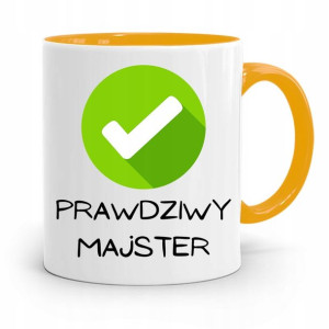 Kubek Żółty Budowlańca Majstra Fachowca Prezent