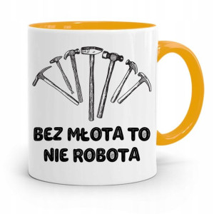 Kubek Żółty Budowlańca Majstra Fachowca Prezent