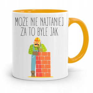 Kubek Żółty Budowlańca Majstra Fachowca Prezent