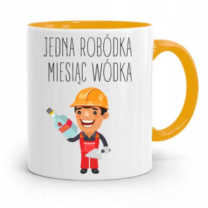Kubek Żółty Budowlańca Majstra Fachowca Prezent