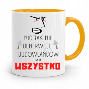 Kubek Żółty Budowlańca Majstra Fachowca Prezent