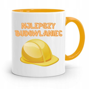 Kubek Żółty Budowlańca Majstra Fachowca Prezent