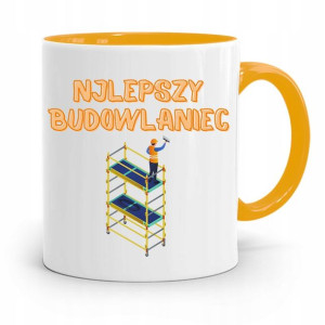 Kubek Żółty Budowlańca Majstra Fachowca Prezent