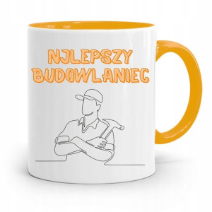 Kubek Żółty Budowlańca Majstra Fachowca Prezent