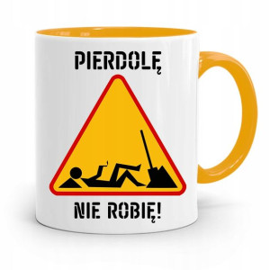 Kubek Żółty Budowlańca Majstra Fachowca Prezent