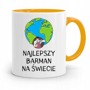 Kubek Żółty Dla Barmana Najlepszy Barman Świata
