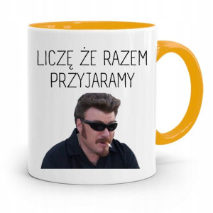 Kubek Żółty Dla Chłopaka Liczę Że Razem Przyjaramy