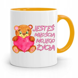 Kubek Żółty Dla Chłopaka Miłość Mojego Życia