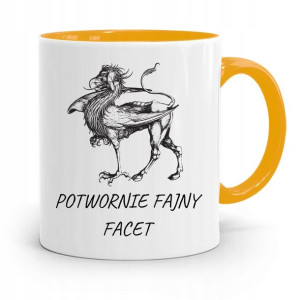 Kubek Żółty Dla Chłopaka Potwornie Fajny Facet