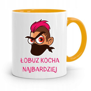 Kubek Żółty Dla Chłopaka Łobuz Kocha Najbardziej