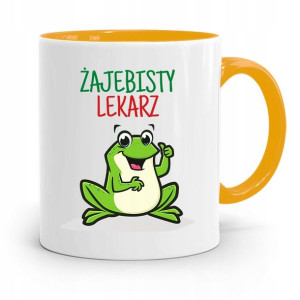 Kubek Żółty Dla Doktora Doktor Żajebisty Lekarz