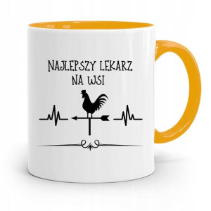 Kubek Żółty Dla Doktora Najelpszy Lekarz Na Wsi