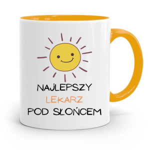 Kubek Żółty Dla Doktora Najlepszy Pod Słońcem