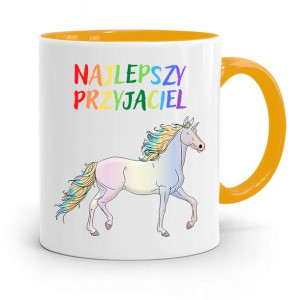 Kubek Żółty Dla Dzieci Najlepszy Przyjaciel +imię