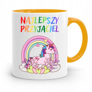 Kubek Żółty Dla Dzieci Najlepszy Przyjaciel +imię