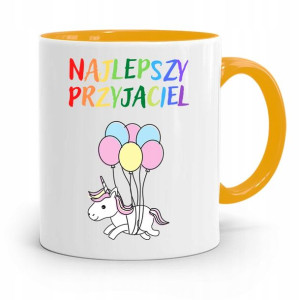 Kubek Żółty Dla Dzieci Najlepszy Przyjaciel +imię
