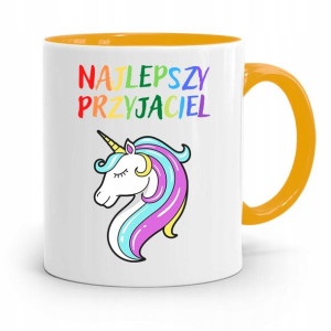 Kubek Żółty Dla Dzieci Najlepszy Przyjaciel +imię