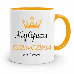 Kubek Żółty Dla Dziewczyny Najlepsza Dziewczyna