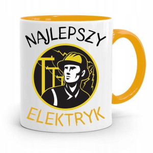Kubek Żółty Dla Elektryka Najlepszy Elektryk