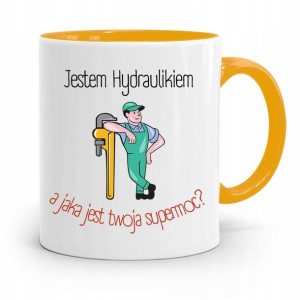 Kubek Żółty Dla Hydraulika Jestem Hydraulikiem