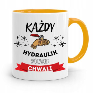 Kubek Żółty Dla Hydraulika Swój Zaworek Chawli