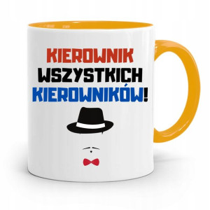Kubek Żółty Dla Kierownika Kierownik Wszystkich