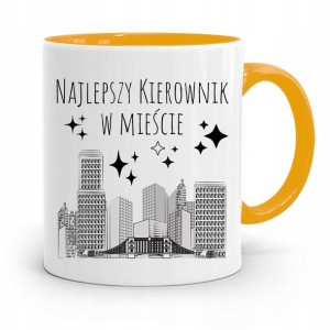 Kubek Żółty Dla Kierownika Najlepszy Kierownik