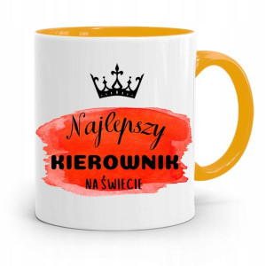 Kubek Żółty Dla Kierownika Najlepszy Na Świecie