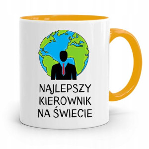 Kubek Żółty Dla Kierownika Najlepszy Na Świecie
