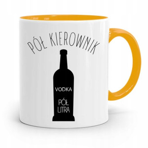 Kubek Żółty Dla Kierownika Pól Kierownik Pół Litra