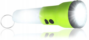 Lekka Latarka Mocna Lampka Led 300lm 2w1 Aku Usb