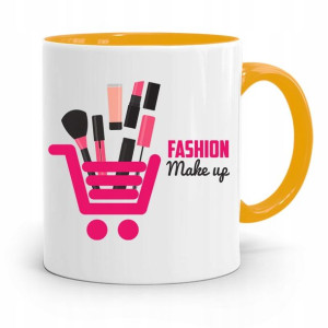 Kubek Żółty Dla Kosmetyczki Fashion Make Up