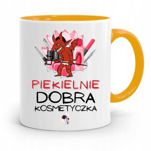 Kubek Żółty Dla Kosmetyczki Piekielnie Dobra