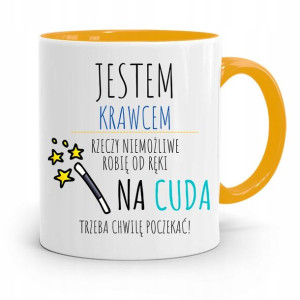 Kubek Żółty Dla Krawca Na Cuda Trzeba Poczekać