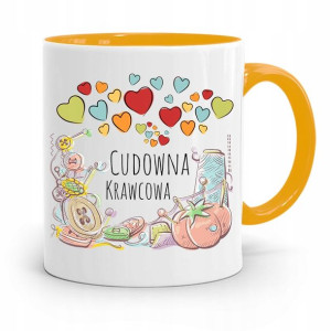 Kubek Żółty Dla Krawcowej Cudowna Krawcowa
