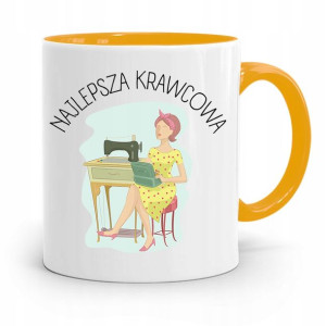 Kubek Żółty Dla Krawcowej Najlepszy Krawcowa