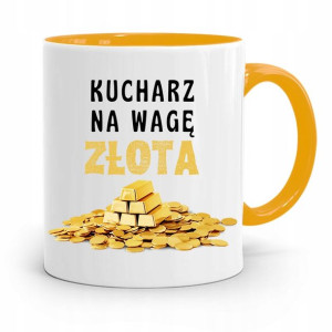 Kubek Żółty Dla Kucharza Kucharki Na Wagę Złota
