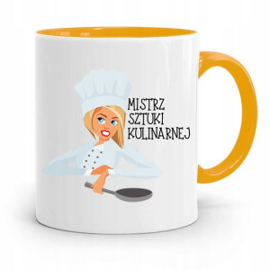 Kubek Żółty Dla Kucharza Mistrz Sztuki Kulinarnej