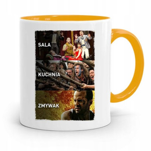 Kubek Żółty Dla Kucharza Sala Kuchnia Zmywak