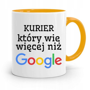 Kubek Żółty Dla Kuriera Wie Więcej Niż Google