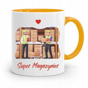Kubek Żółty Dla Magazyniera Super Magazynier