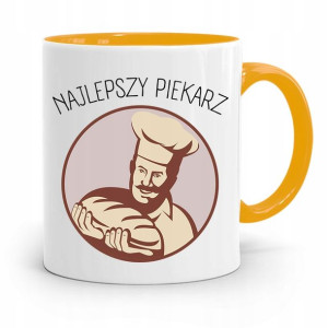 Kubek Żółty Dla Piekarza Najlepszy Piekarz Prezent