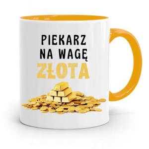 Kubek Żółty Dla Piekarza Piekarz Na Wagę Złota