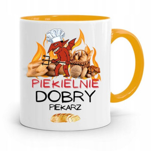 Kubek Żółty Dla Piekarza Piekielnie Dobry Piekarz
