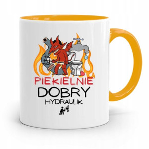 Kubek Żółty Dla Piekielnie Dobrego Hydraulika