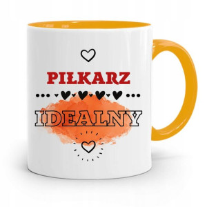 Kubek Żółty Dla Piłkarza Idealny Piłkarz Prezent