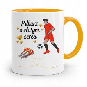 Kubek Żółty Dla Piłkarza O Złotym Sercu Prezent