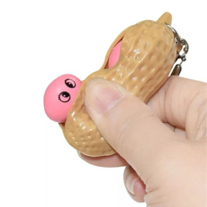 Zabawka antystresowa brelok fidget squishy fistaszek